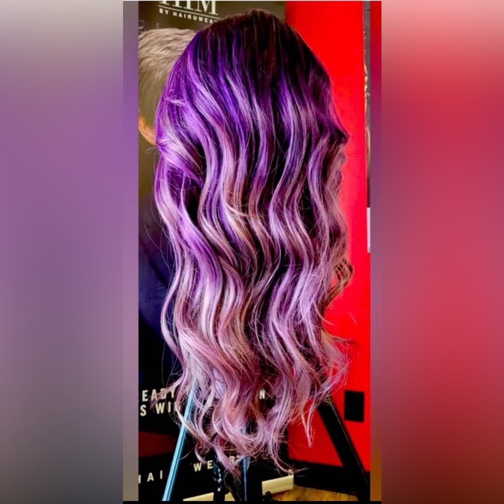 Full lace Purple Ombre Wig